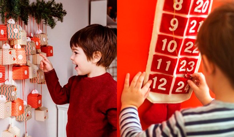 Calendario Navideño o de adviento para niños